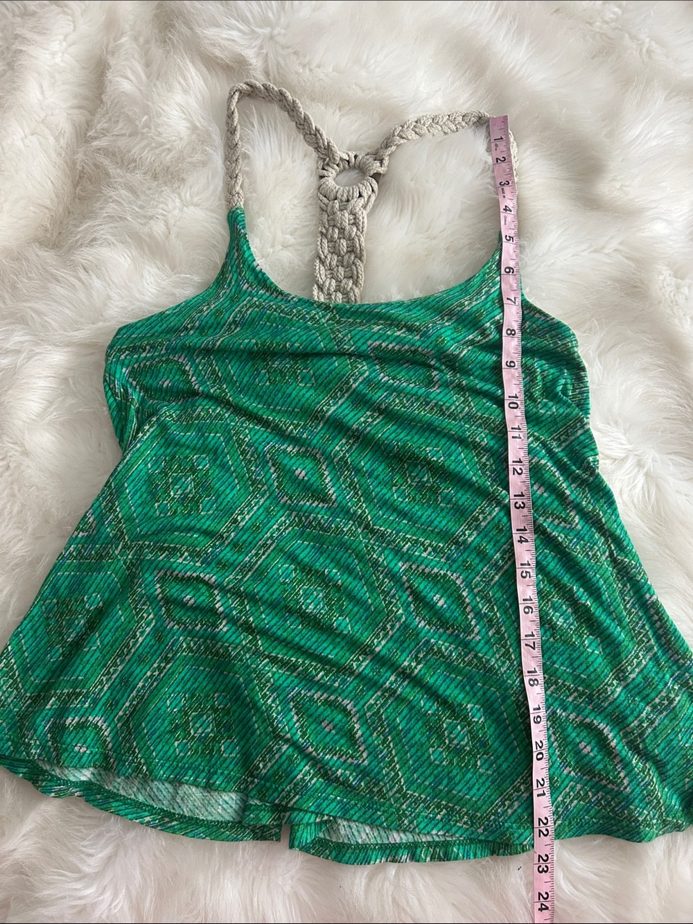 H.I.P. bohemian rope racerback tank top - Picture 5 of 7